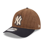 New Era - New York Yankees - 9TWENTY A-Frame - WOOL PINSTRIPE - Brown - Headz Up 