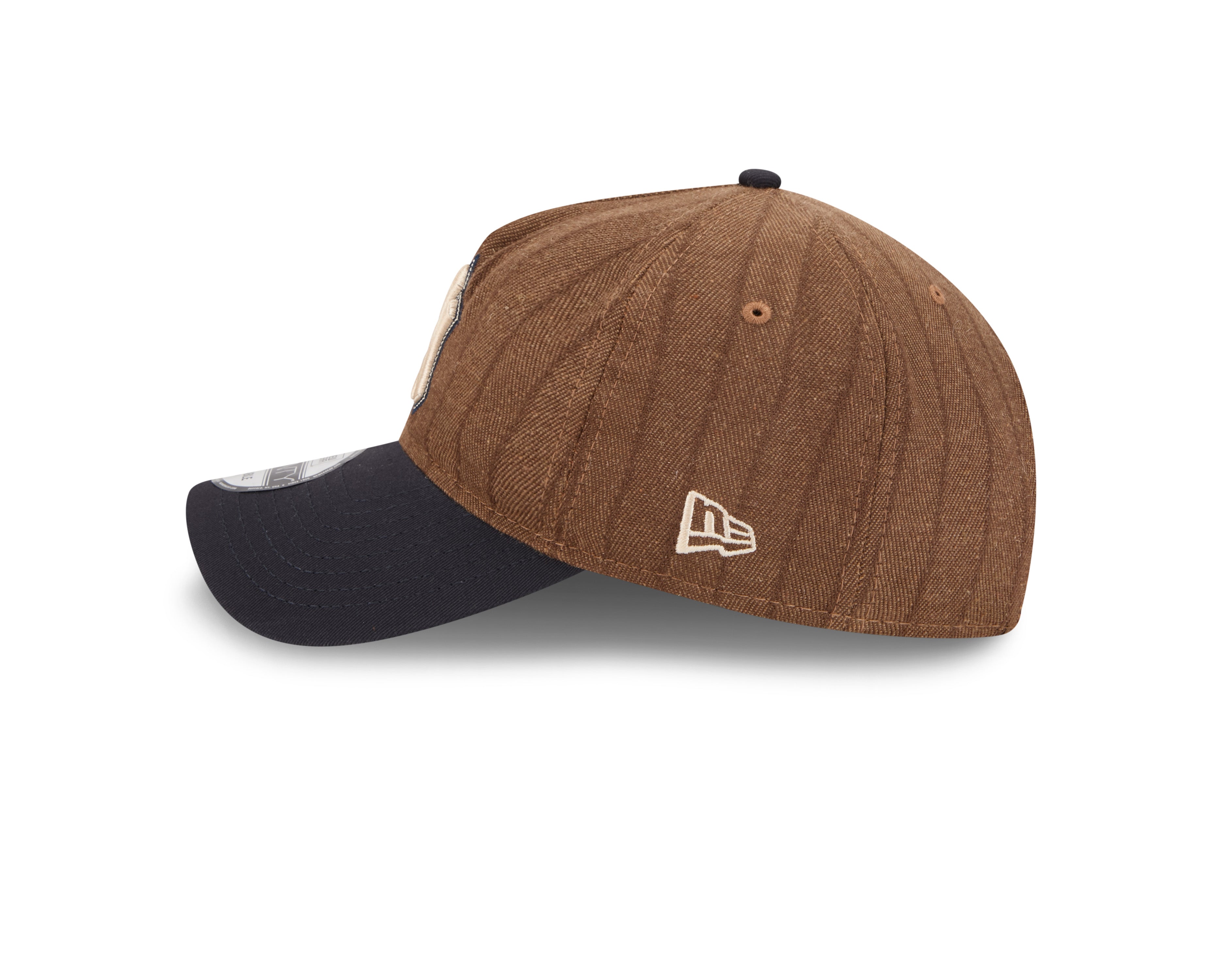 New Era - New York Yankees - 9TWENTY A-Frame - WOOL PINSTRIPE - Brown - Headz Up 