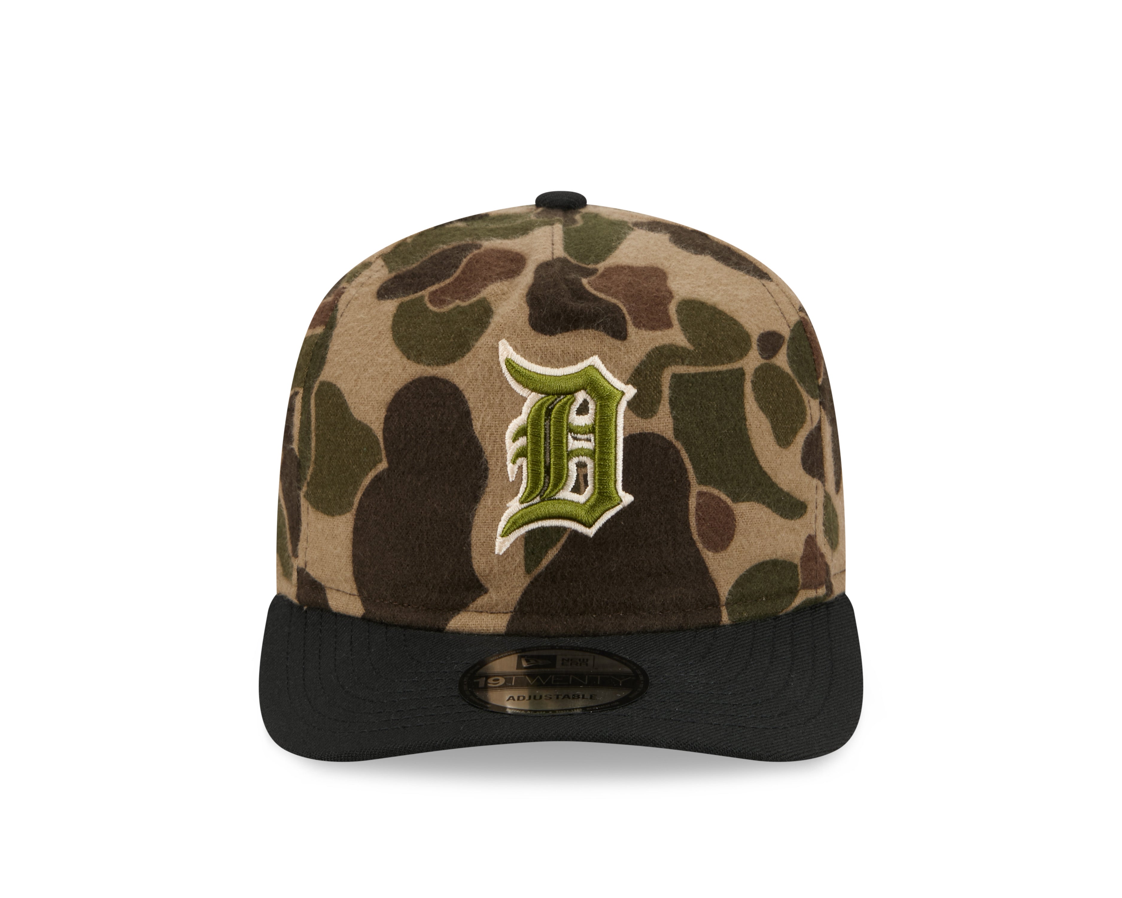New Era - Detroit Tigers - 19TWENTY GOLFER - Three Looms x MLB Wool Duck Camo - Adjustable Cap - Headz Up 