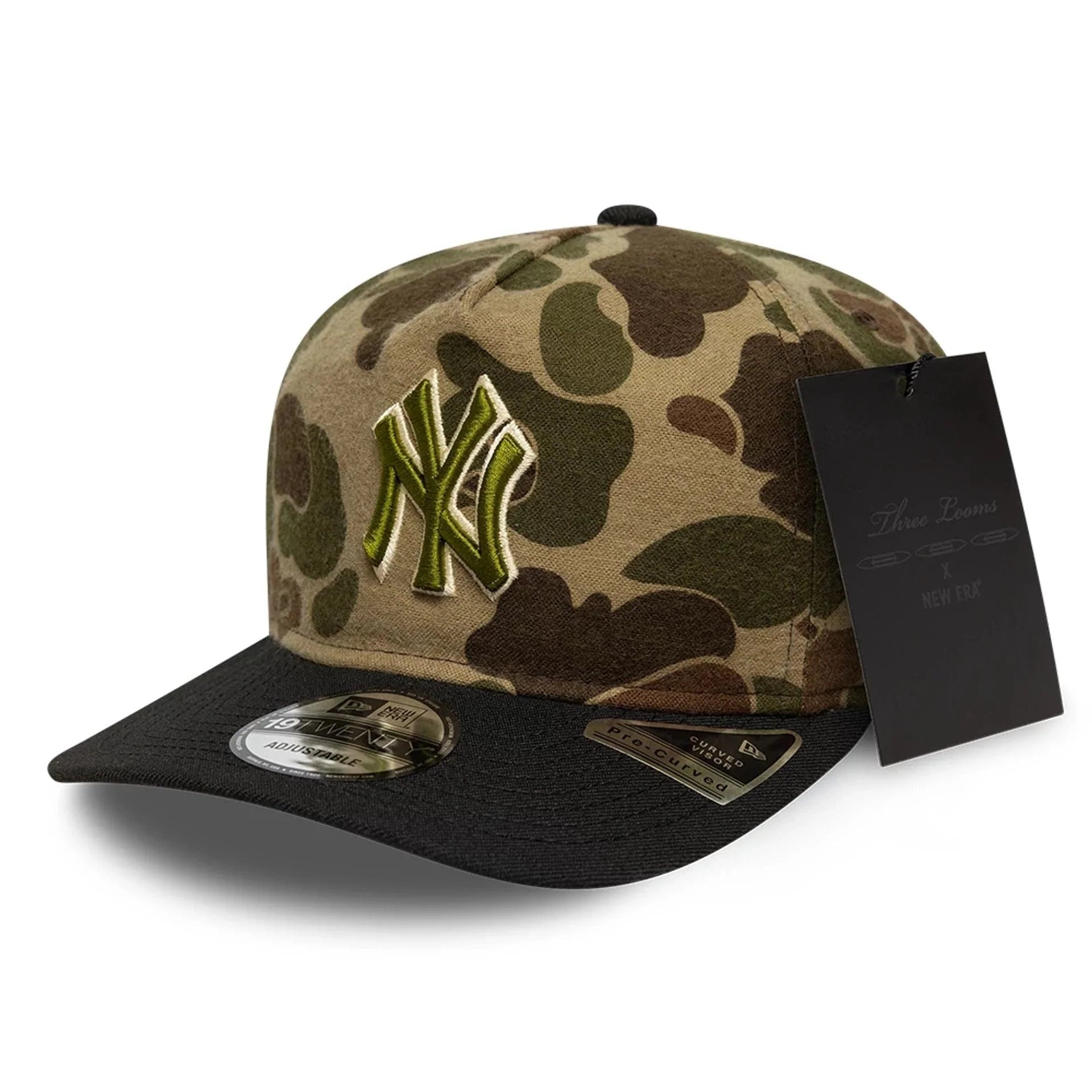 New Era - New York Yankees - 19TWENTY GOLFER - Three Looms x MLB Wool Duck Camo - Adjustable Cap - Headz Up 