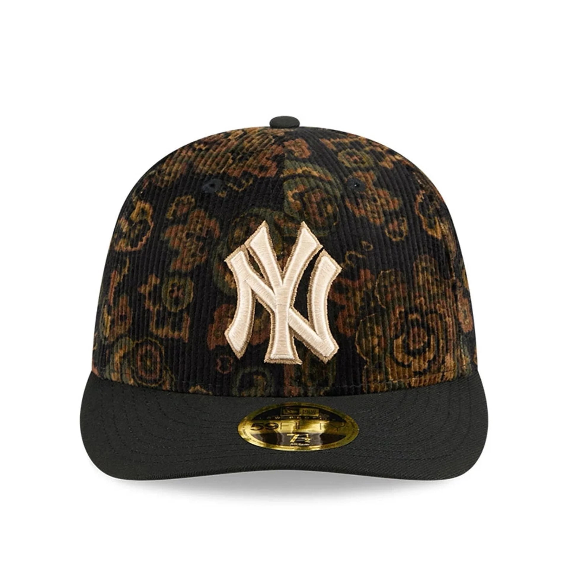 New Era - New York Yankees Three Looms x MLB Floral Cord Black Low Profile 59FIFTY Fitted Cap - Headz Up 