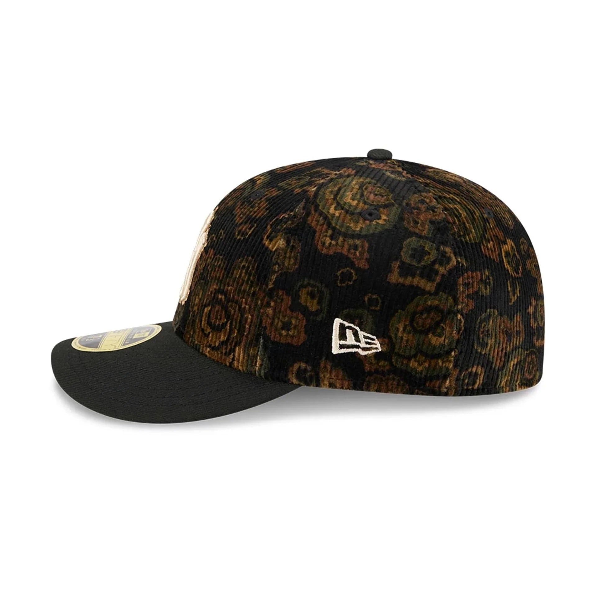 New Era - New York Yankees Three Looms x MLB Floral Cord Black Low Profile 59FIFTY Fitted Cap - Headz Up 