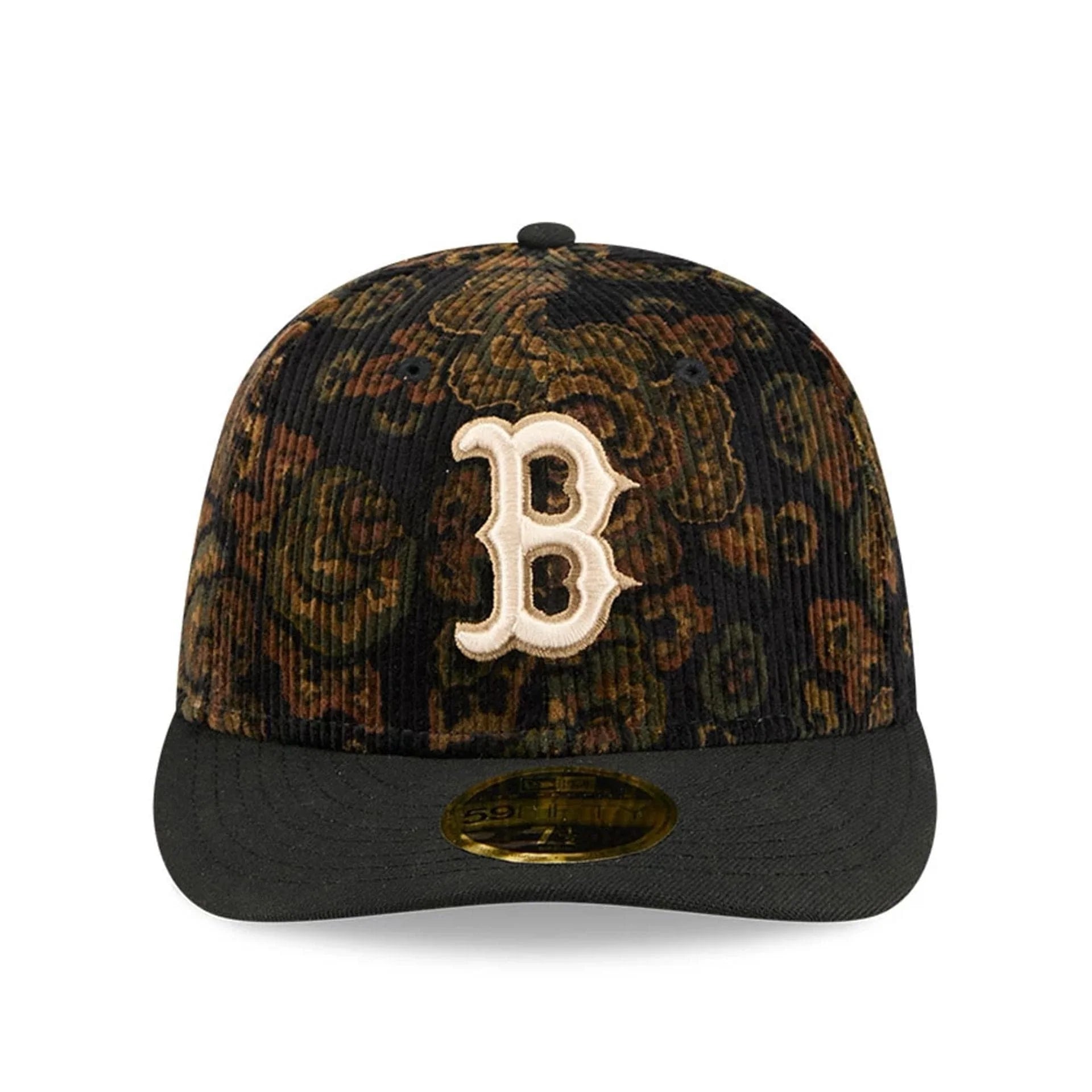 New Era - Boston Red Sox Three Looms x MLB Floral Cord Black Low Profile 59FIFTY Fitted Cap - Headz Up 