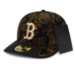 New Era - Boston Red Sox Three Looms x MLB Floral Cord Black Low Profile 59FIFTY Fitted Cap - Headz Up 