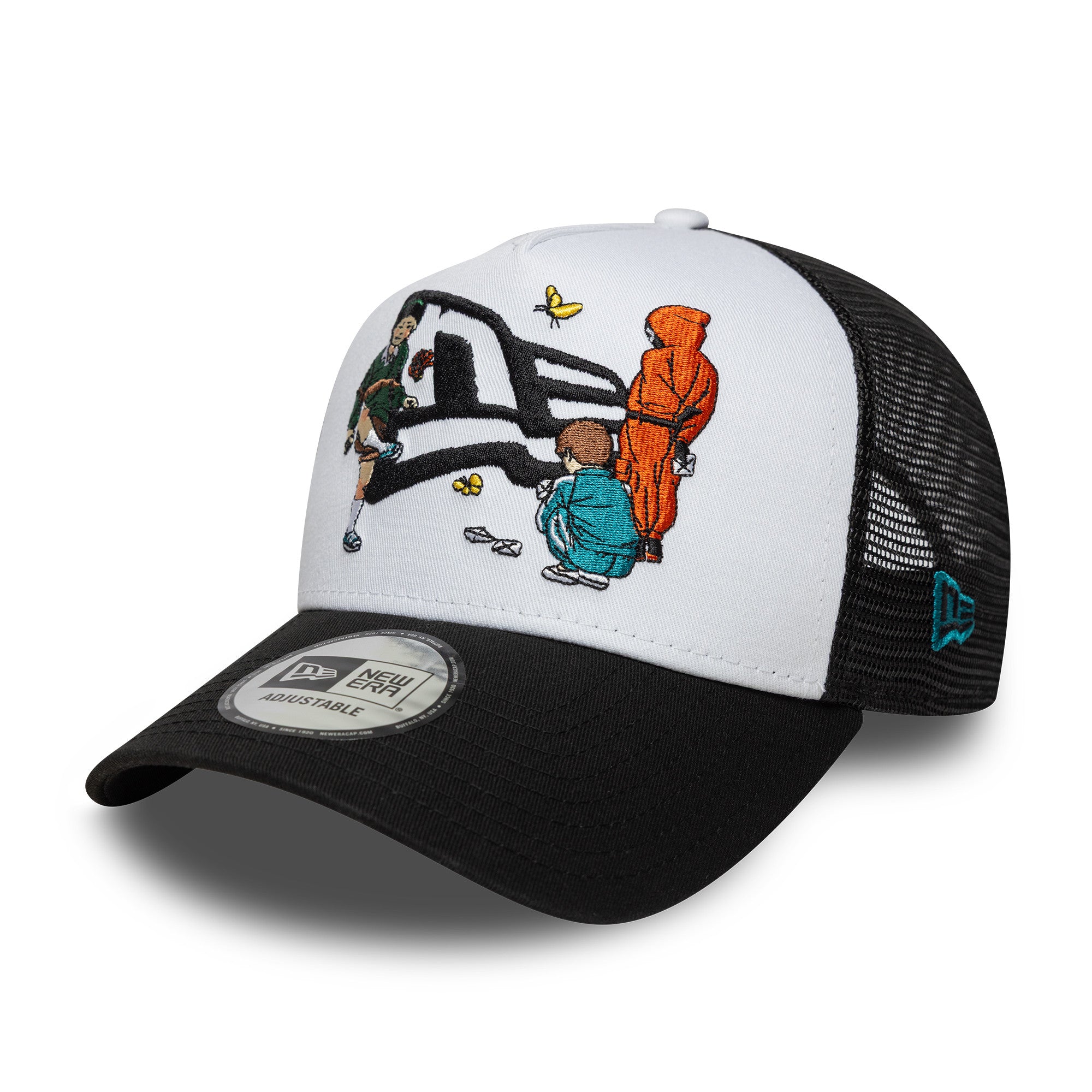 New Era - E-Frame Trucker - SQUID GAME - Black/White - Headz Up 