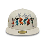 New Era - 59FIFTY Fitted Cap - SQUID GAME - SKIPPING - Stone - Headz Up 