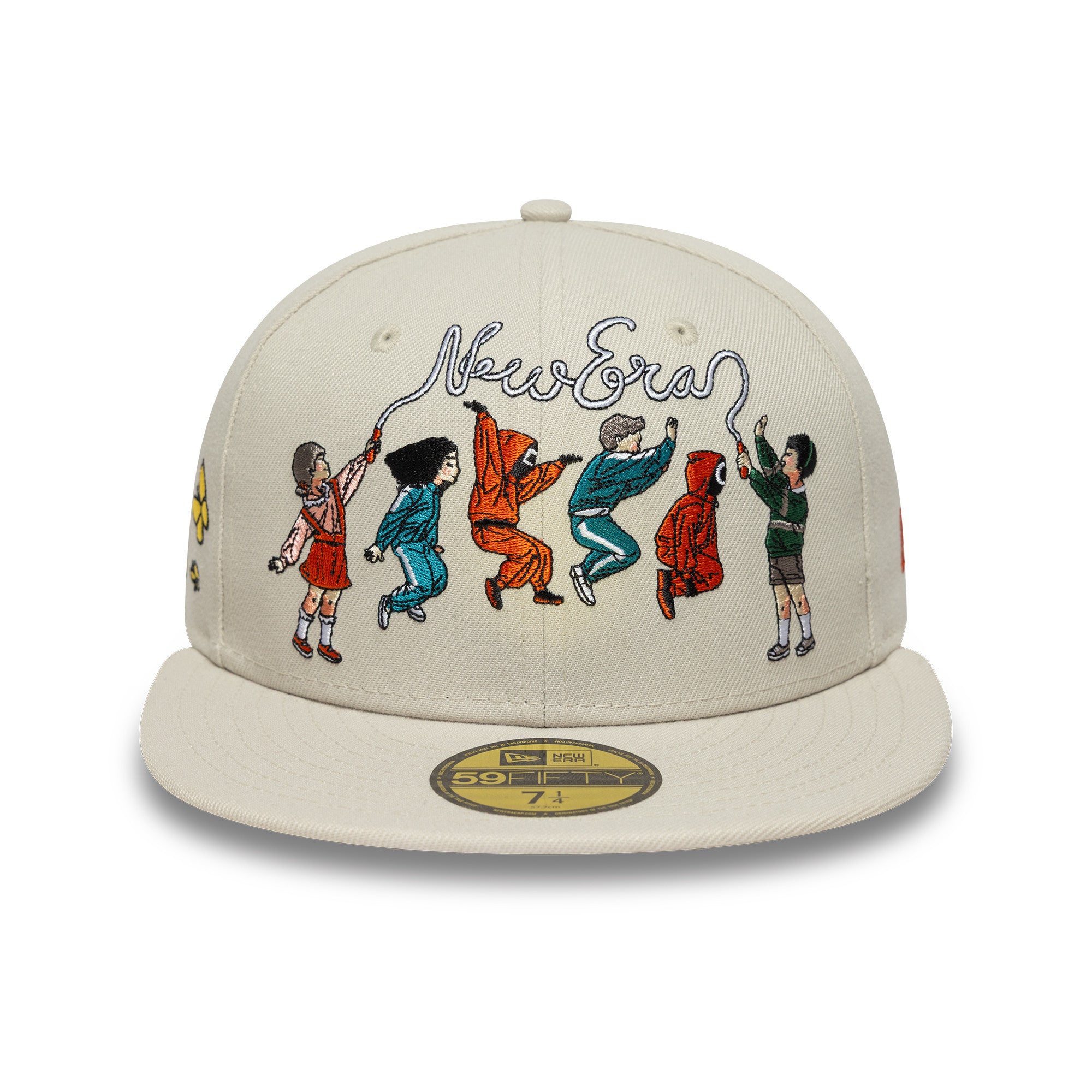 New Era - 59FIFTY Fitted Cap - SQUID GAME - SKIPPING - Stone - Headz Up 
