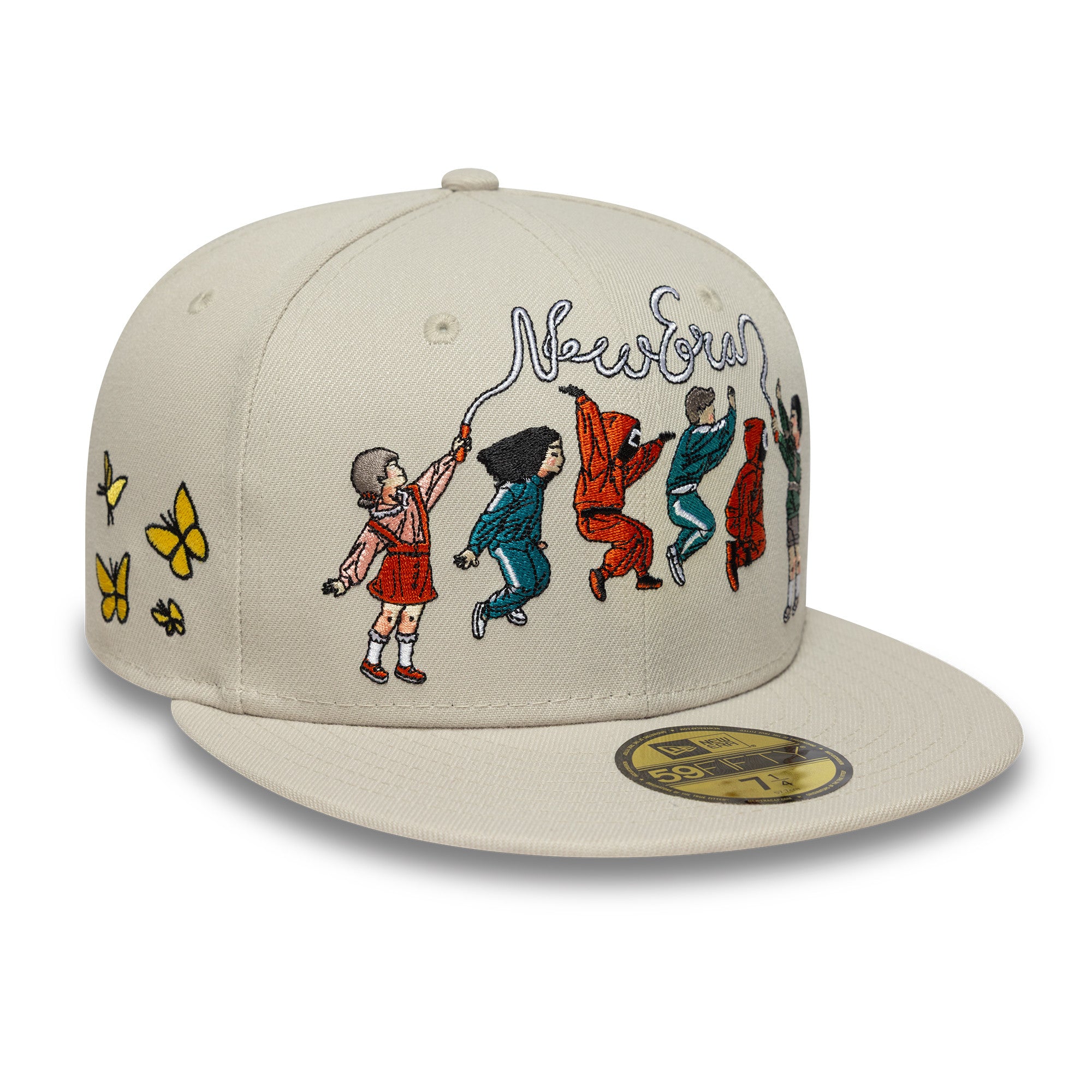 New Era - 59FIFTY Fitted Cap - SQUID GAME - SKIPPING - Stone - Headz Up 