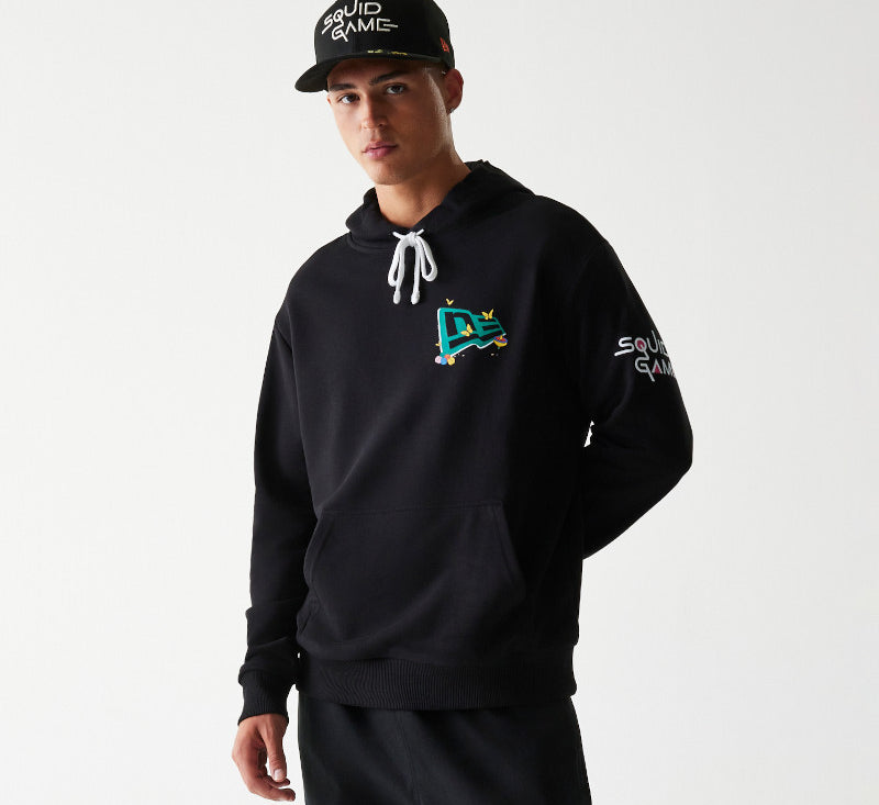 New Era - SQUID GAME Oversized Hoodie - Black - Headz Up 