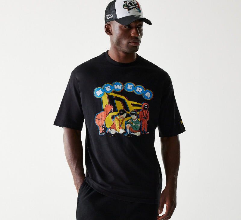 New Era - SQUID GAME Graphic Tee - Black - Headz Up 