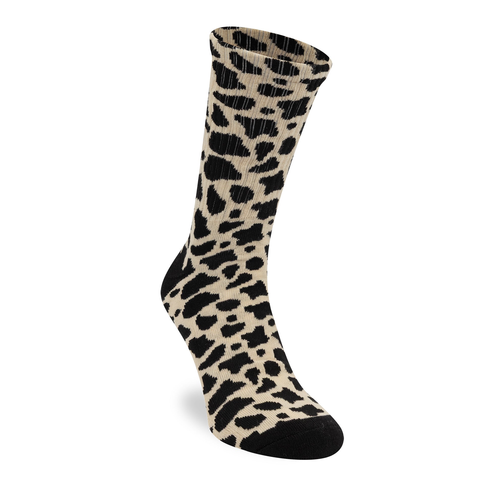 New Era - MLB Leopard Crew Socks - 1 Pack - New York Yankees - Black/Camel - Headz Up 