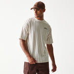 New Era - NE PINSTRIPE TEE - Light Beige - Headz Up 