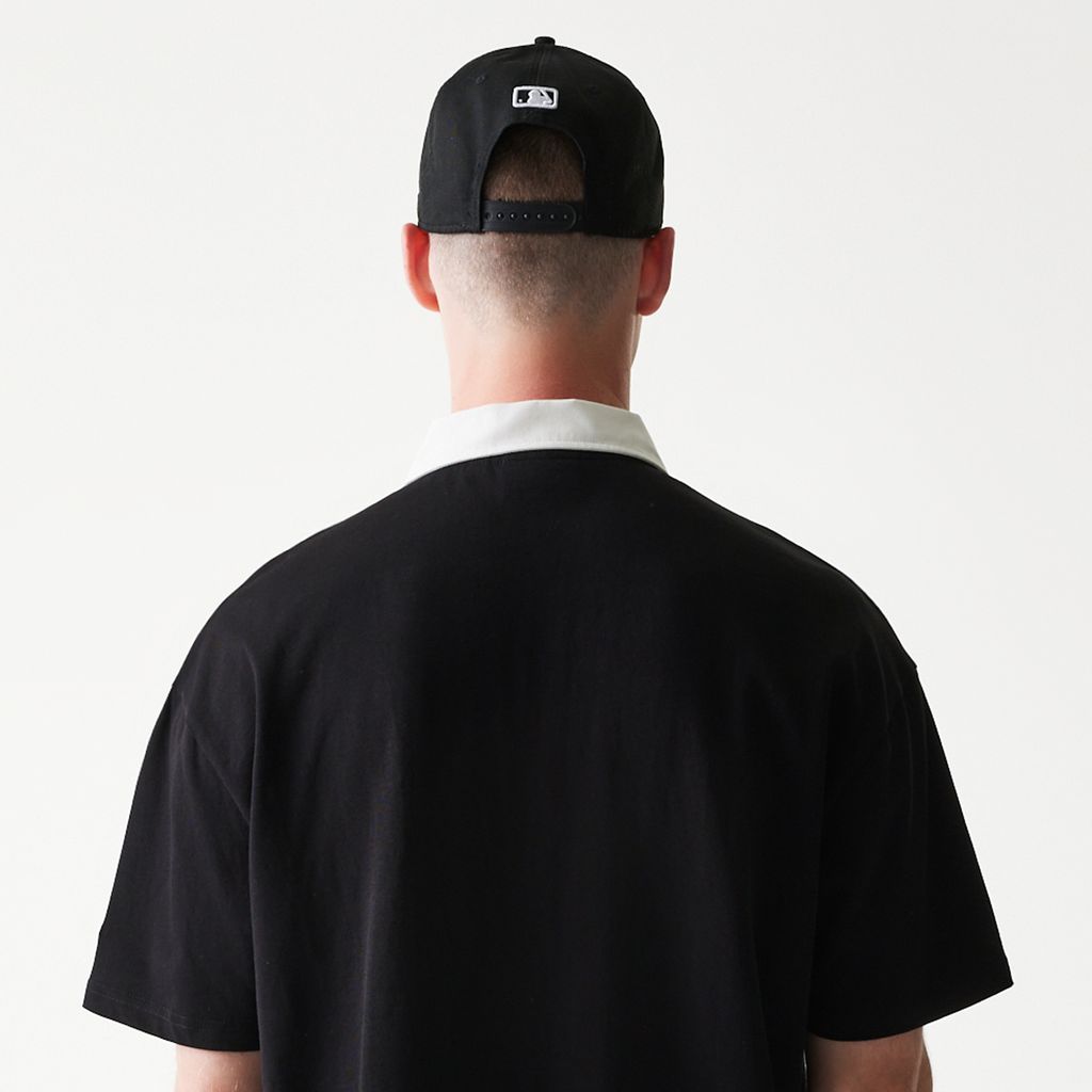 New Era - MLB Oversized Polo - New York Yankees - Black - Headz Up 