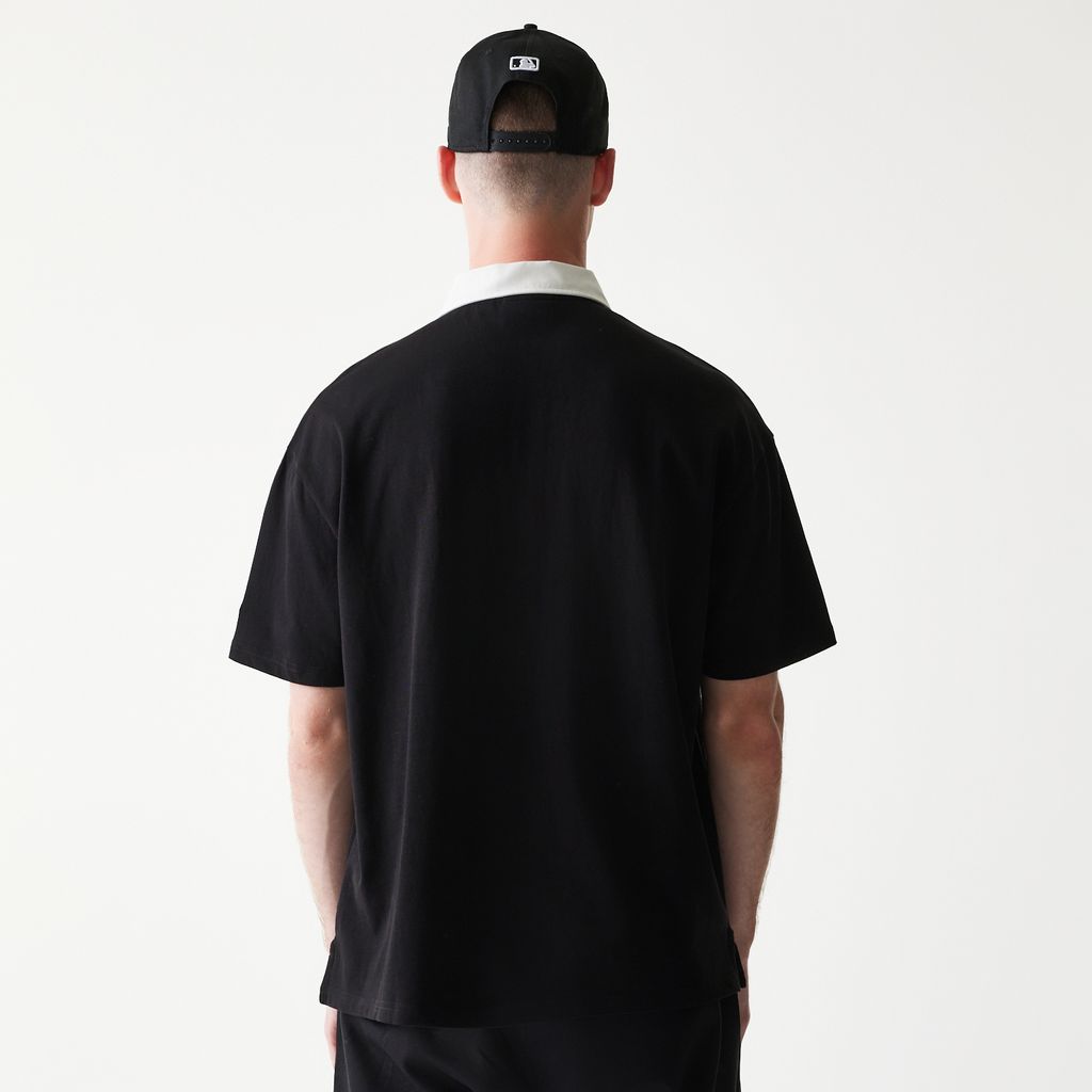 New Era - MLB Oversized Polo - New York Yankees - Black - Headz Up 