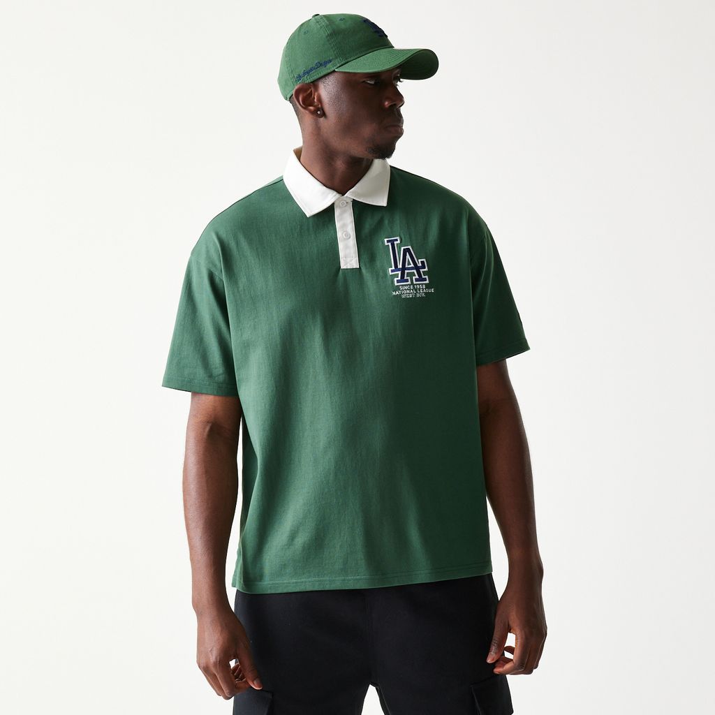 New Era - MLB Oversized Polo - Los Angeles Dodgers - Green - Headz Up 
