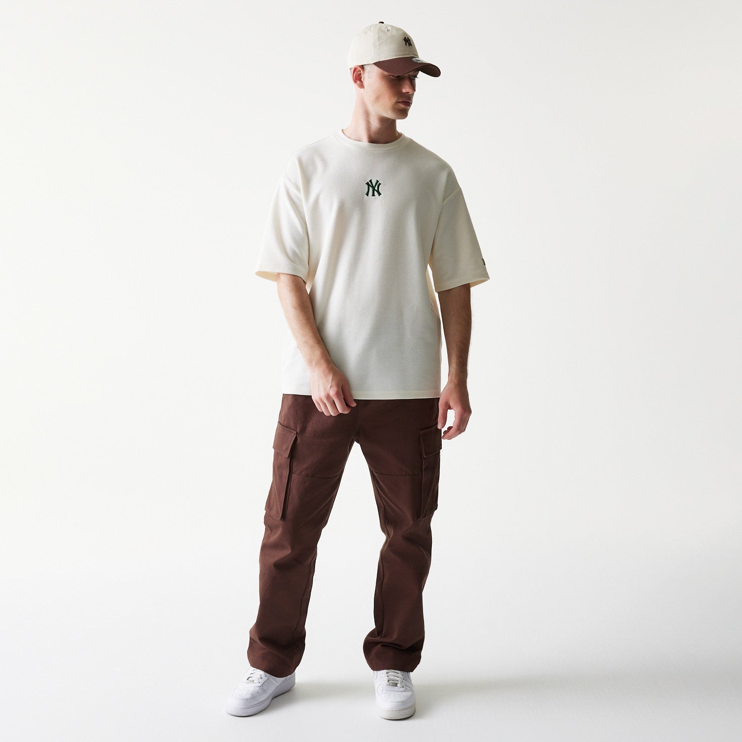 New Era - MLB WAFFLE OS TEE - NEW YORK Yankees - White - Headz Up 