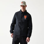 New Era - MLB COACHES JACKET - New York Mets - Black - Headz Up 