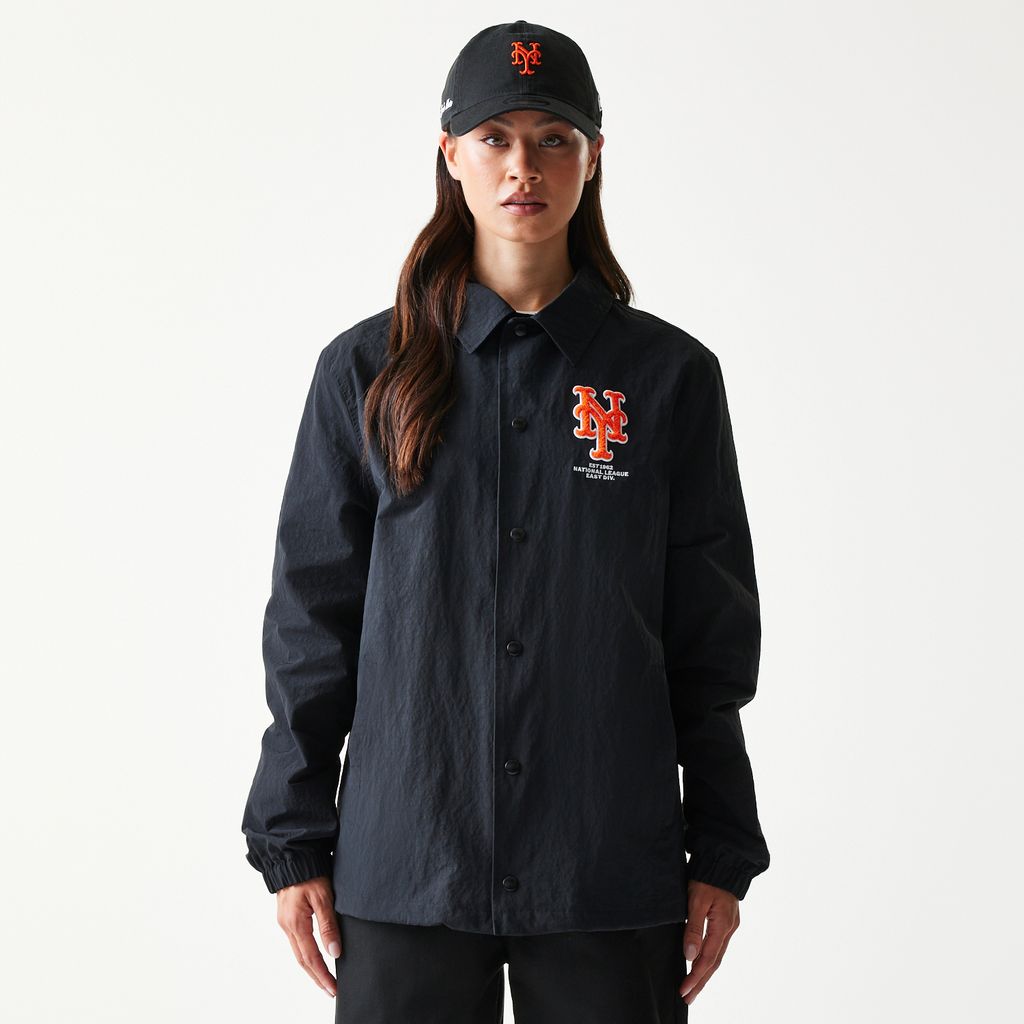 New Era - MLB COACHES JACKET - New York Mets - Black - Headz Up 