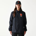 New Era - MLB COACHES JACKET - New York Mets - Black - Headz Up 