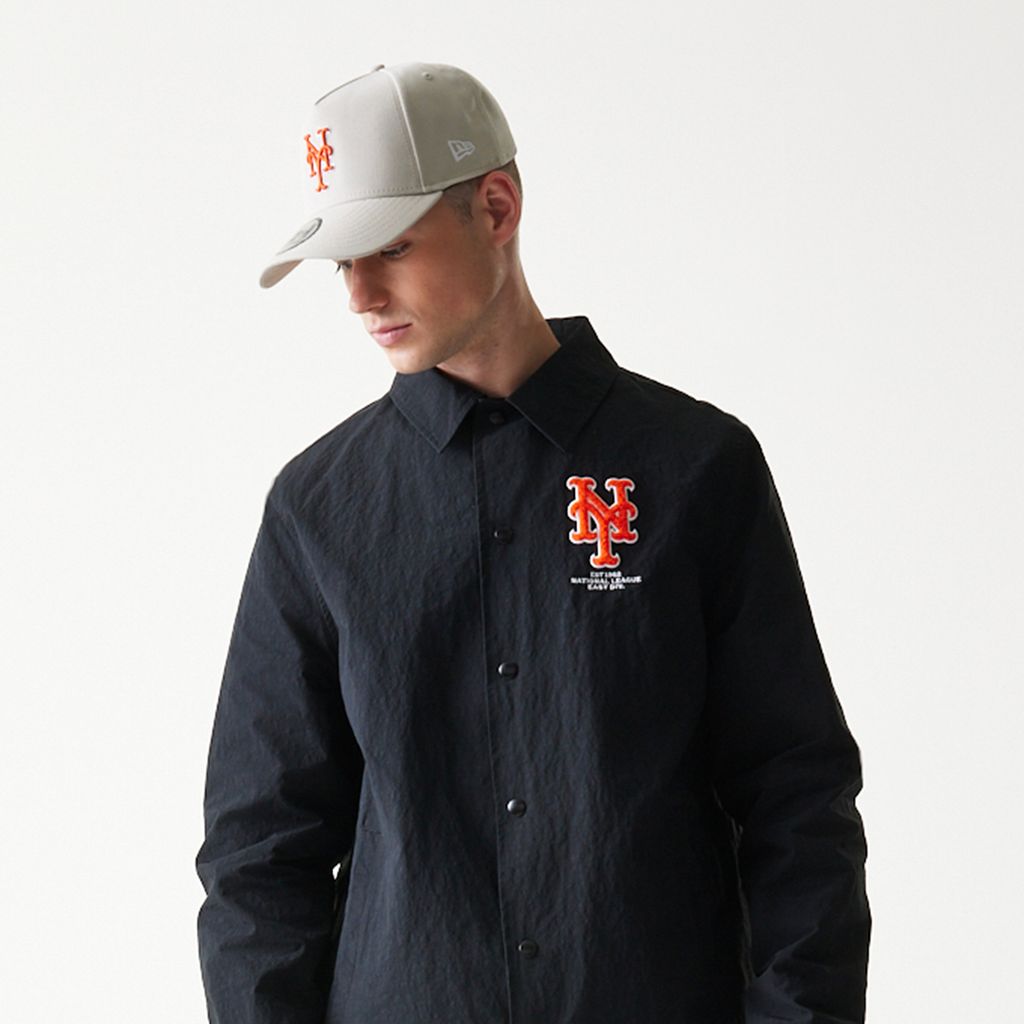 New Era - MLB COACHES JACKET - New York Mets - Black - Headz Up 