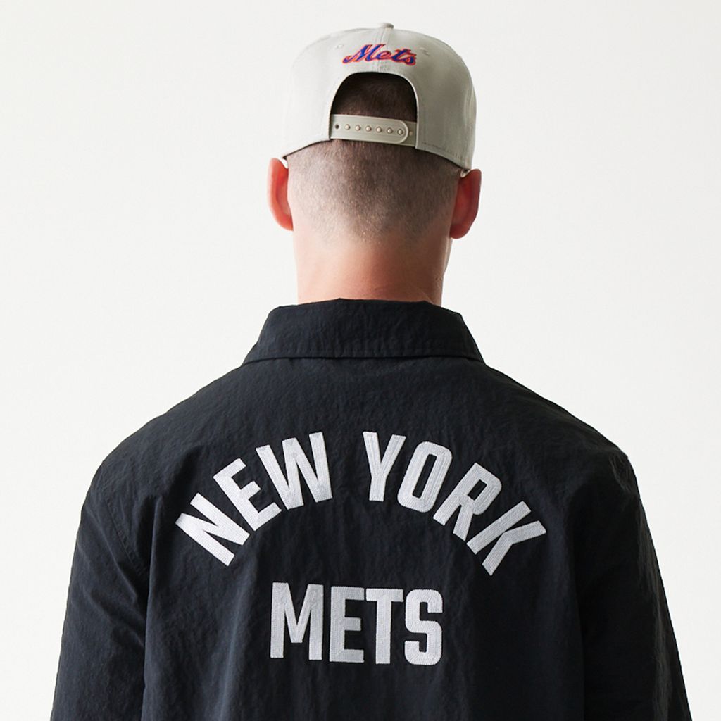 New Era - MLB COACHES JACKET - New York Mets - Black - Headz Up 