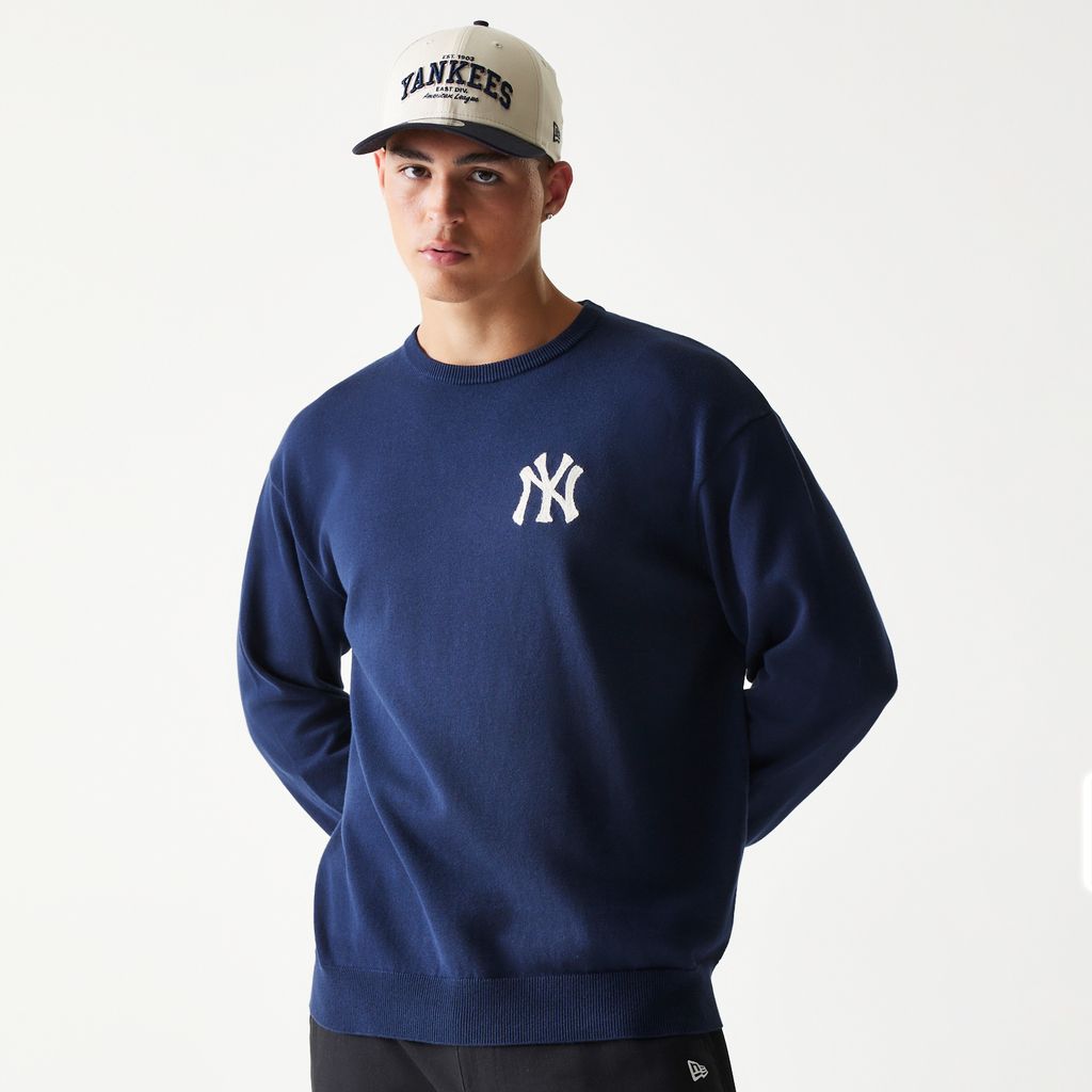 New Era - MLB ESSENTIAL KNIT SWEATER - New York Yankees - Navy - Headz Up 