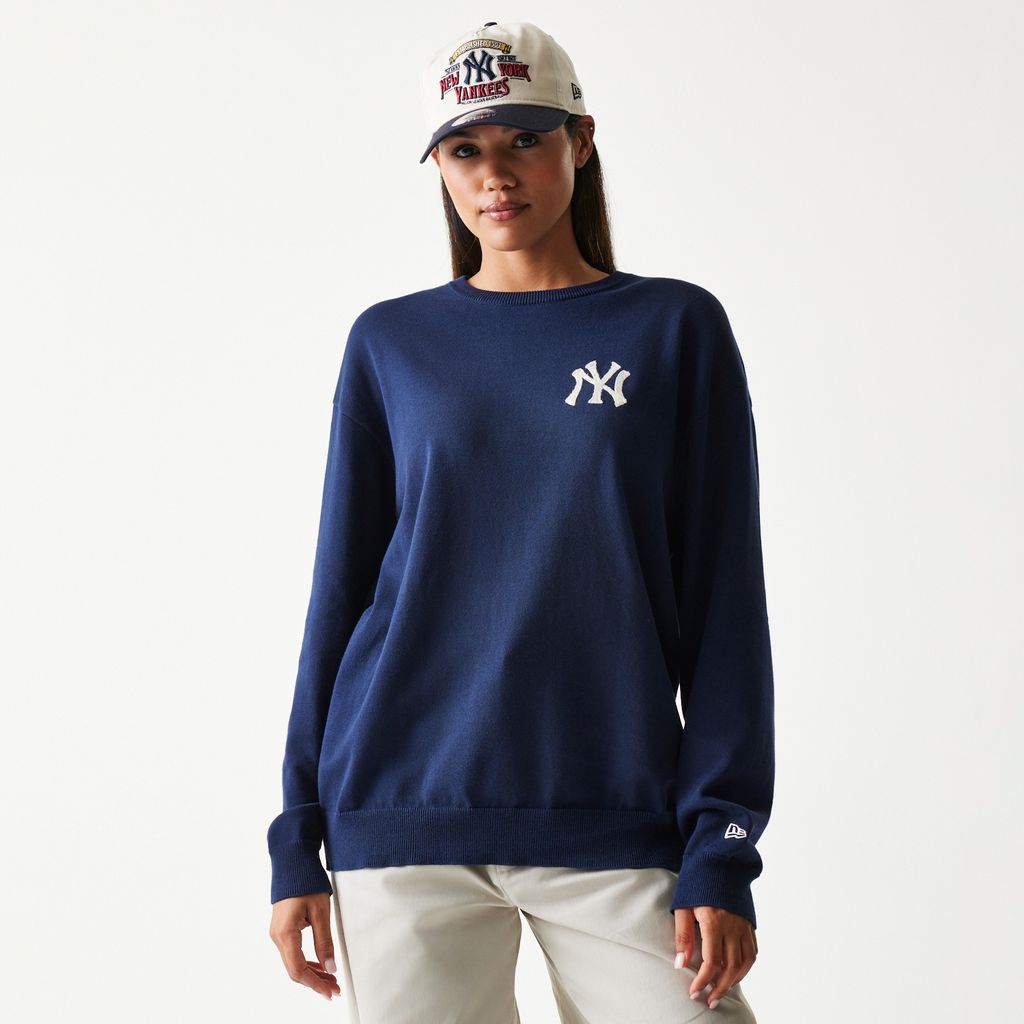 New Era - MLB ESSENTIAL KNIT SWEATER - New York Yankees - Navy - Headz Up 