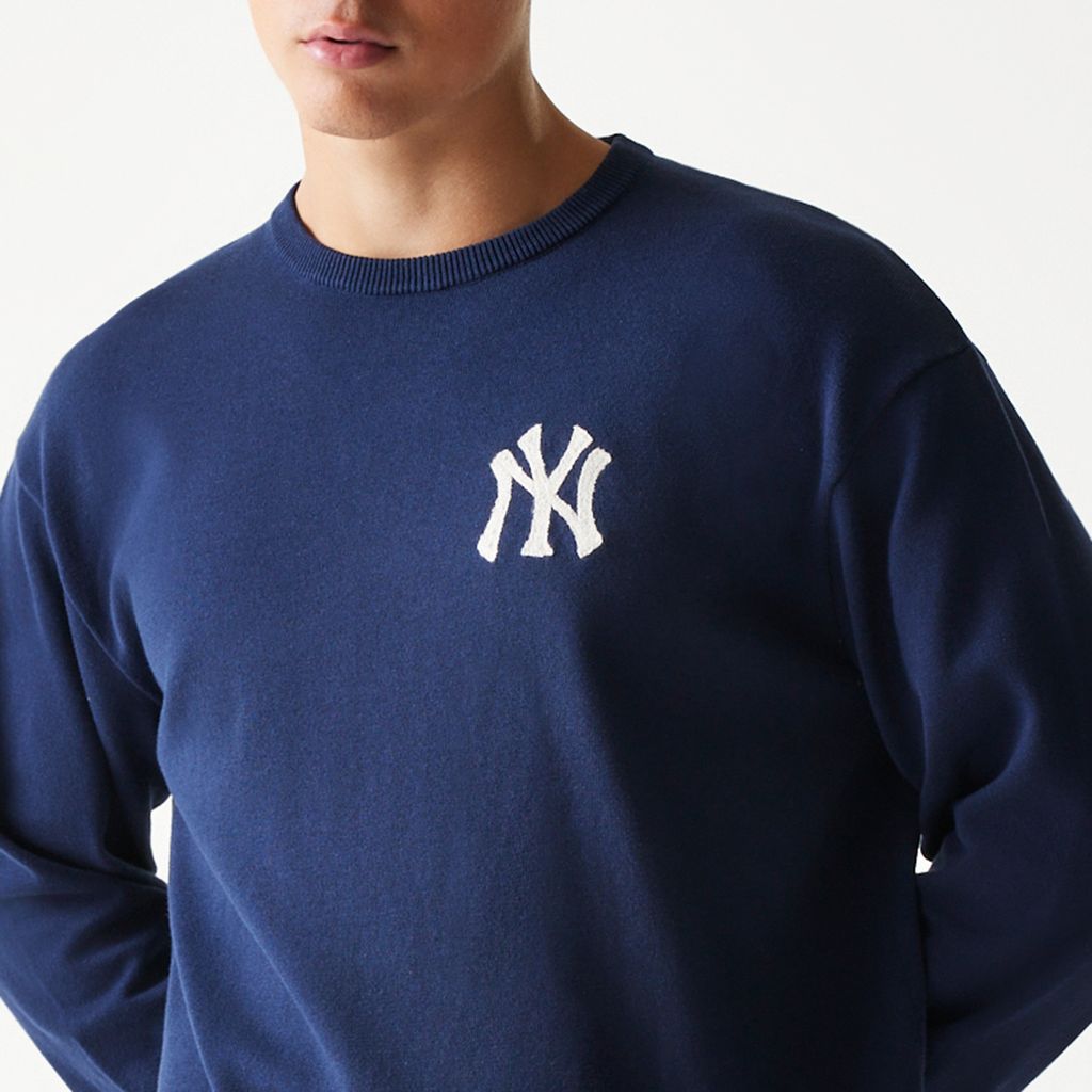 New Era - MLB ESSENTIAL KNIT SWEATER - New York Yankees - Navy - Headz Up 