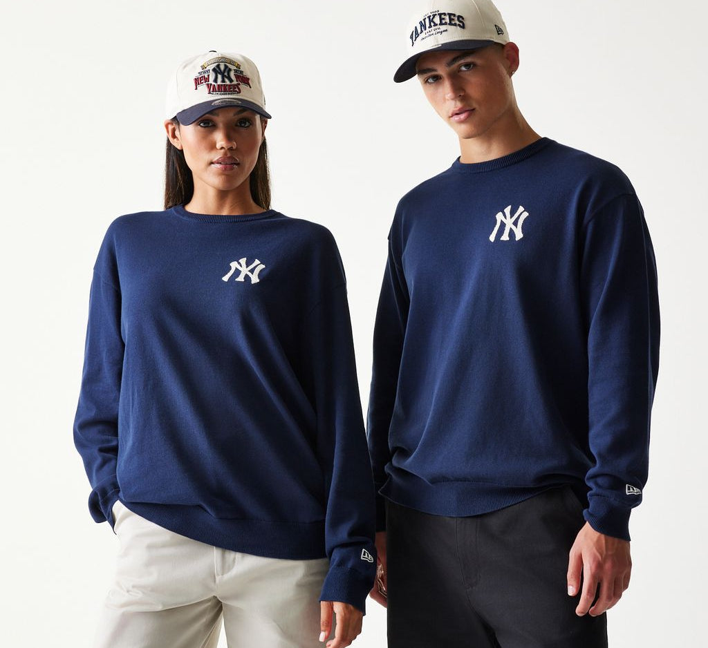 New Era - MLB ESSENTIAL KNIT SWEATER - New York Yankees - Navy - Headz Up 
