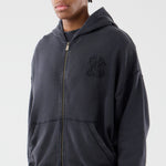 New Era - MLB WASHED FZ HOODIE - New York Yankees - Black - Headz Up 