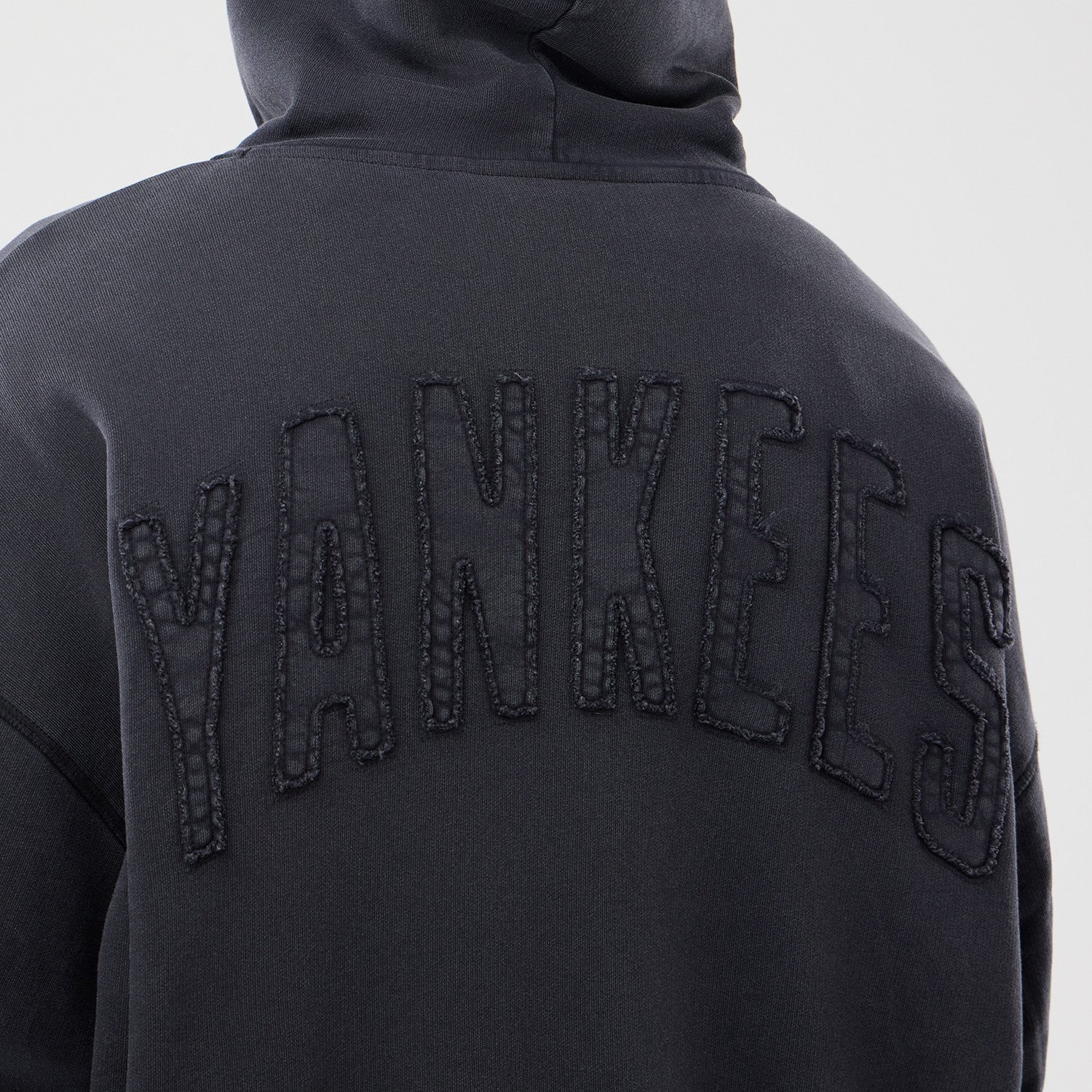 New Era - MLB WASHED FZ HOODIE - New York Yankees - Black - Headz Up 