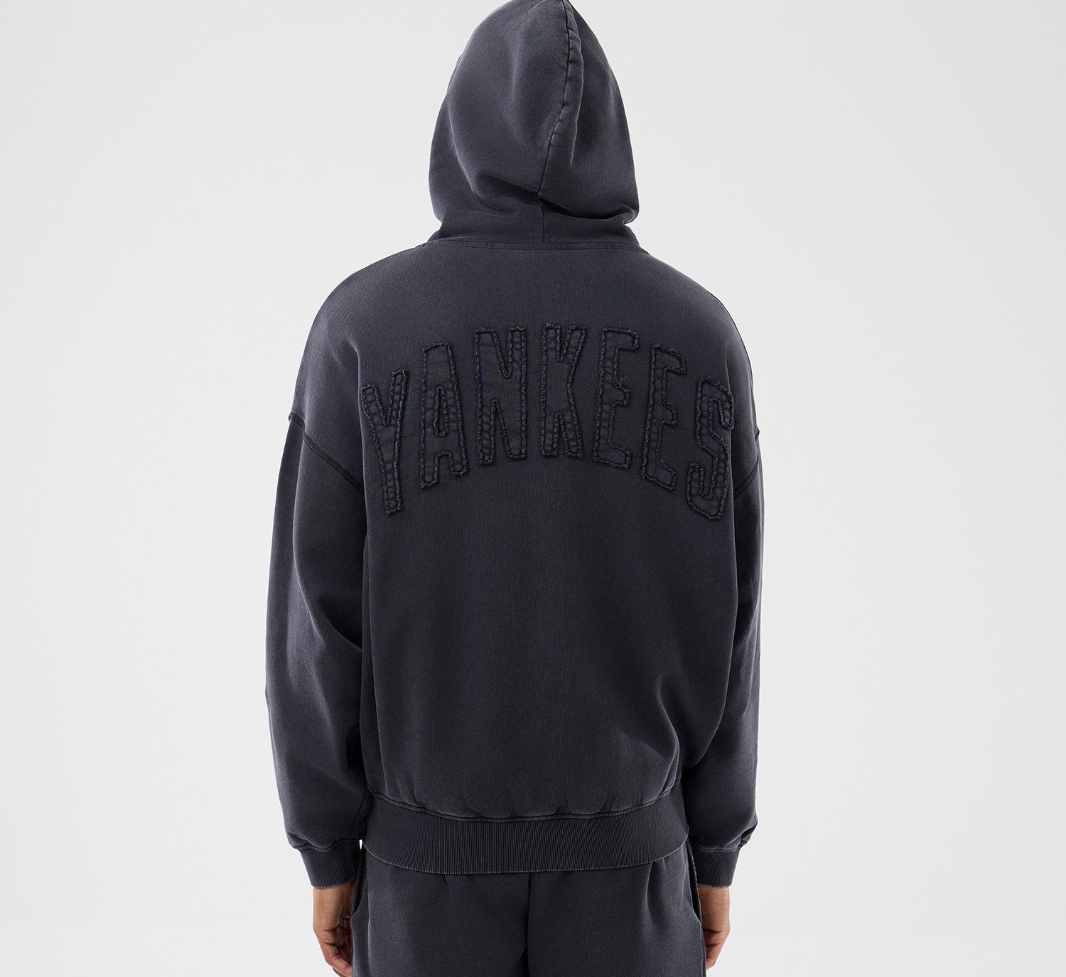 New Era - MLB WASHED FZ HOODIE - New York Yankees - Black - Headz Up 