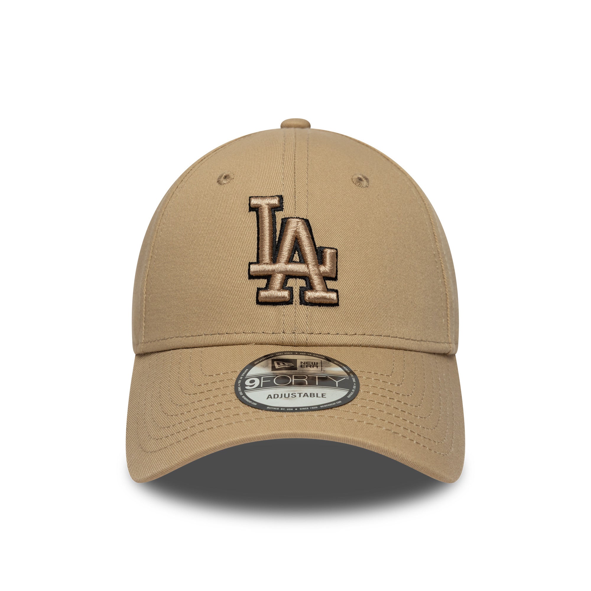 New Era - 9FORTY - TEAM OUTLINE - Los Angeles Dodgers - Khaki - Headz Up 