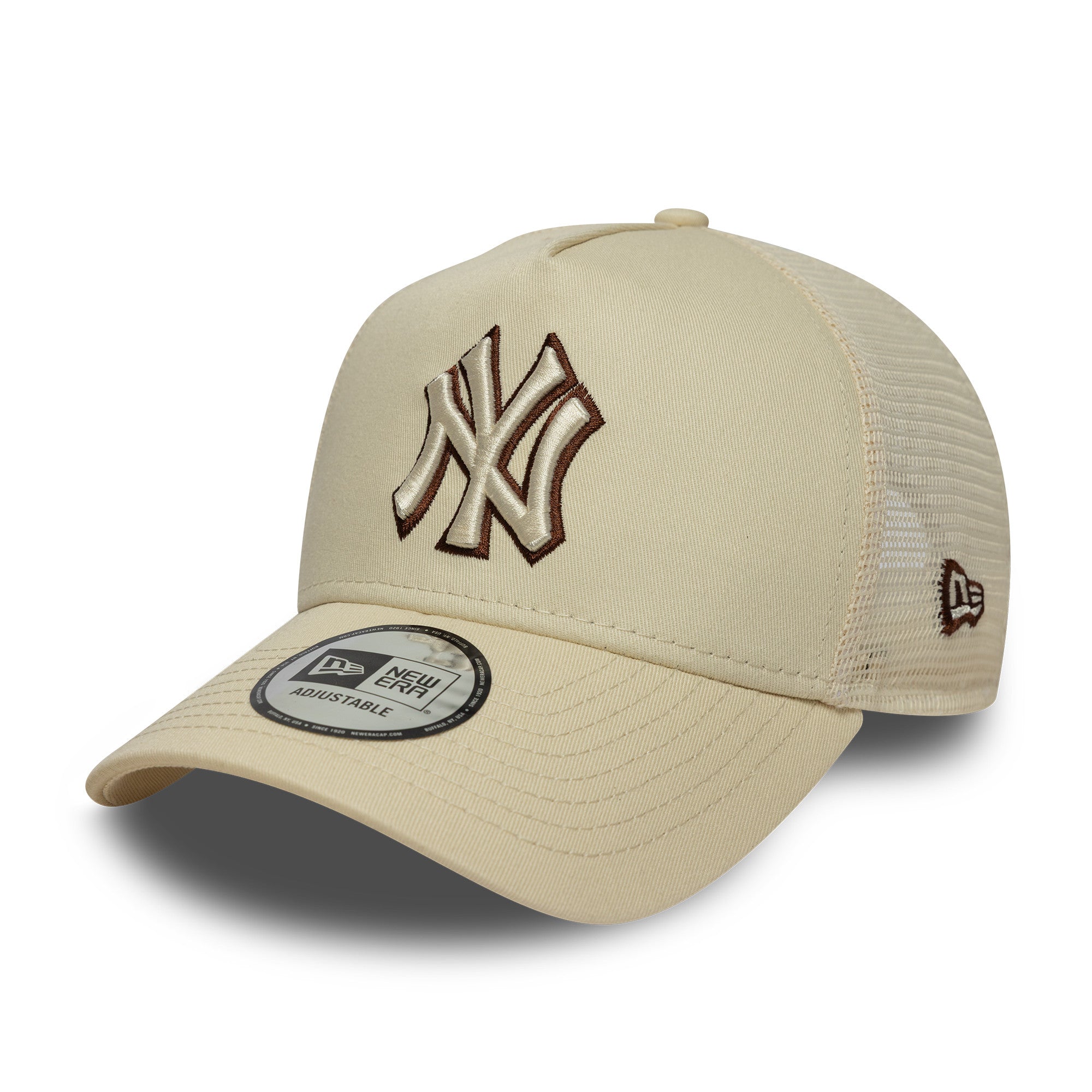 New Era - New YorkYankees - OUTLINE - E-Frame Trucker Cap - Stone - Headz Up 