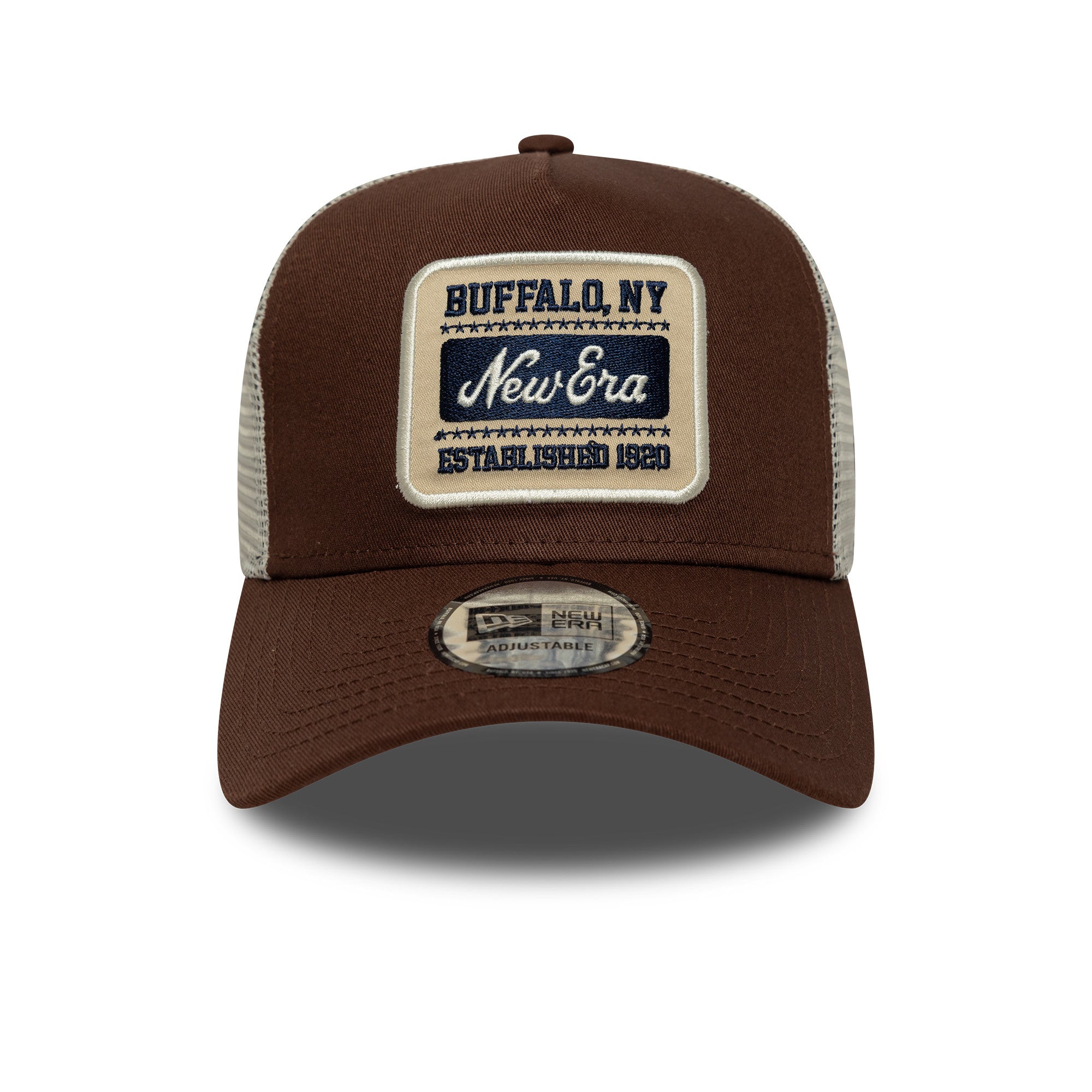New Era - NE PATCH - Trucker Cap - Brown - Headz Up 