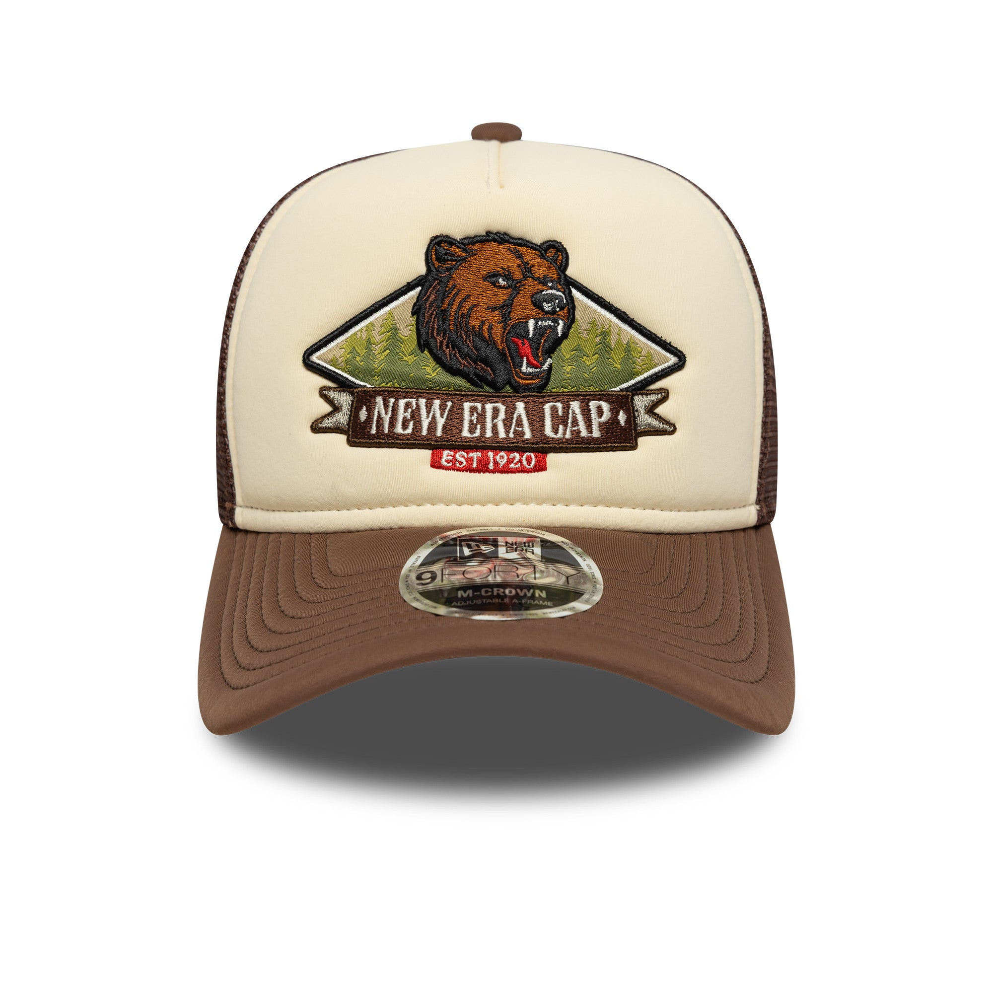 New Era - NE Graphic M-Crown - Trucker Cap - Stone/Brown - Headz Up 