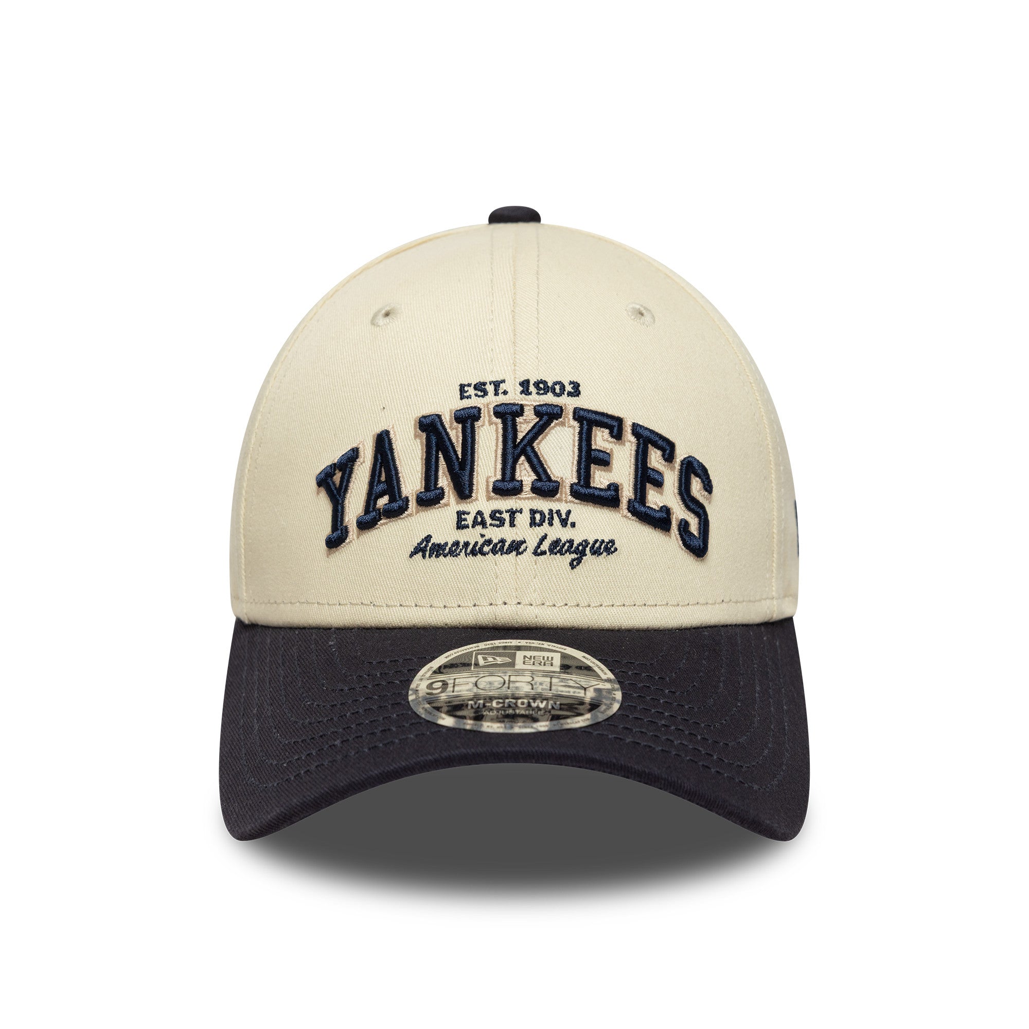 New Era - 9FORTY M-Crown - New York Yankees - Stone/Navy - Headz Up 