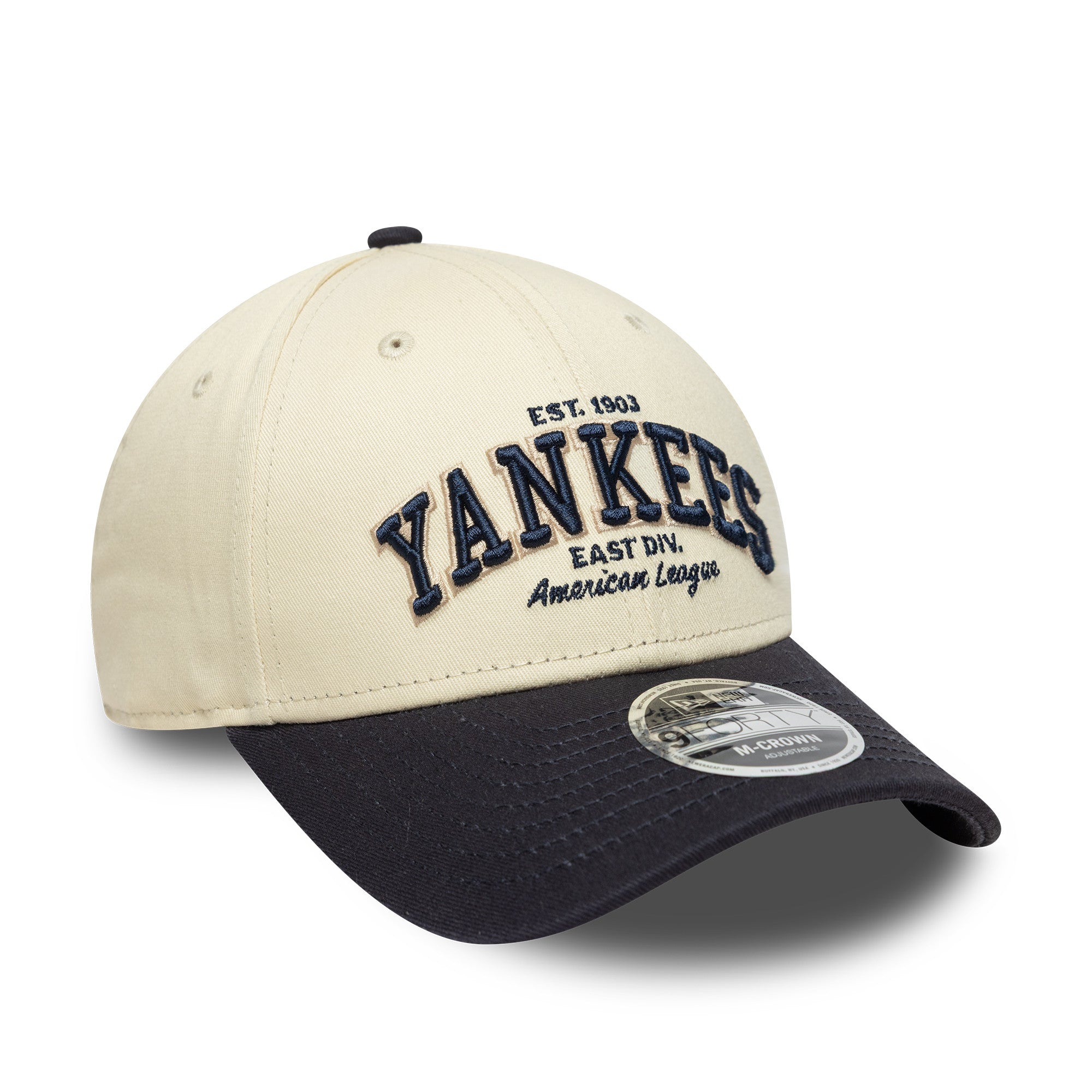 New Era - 9FORTY M-Crown - New York Yankees - Stone/Navy - Headz Up 