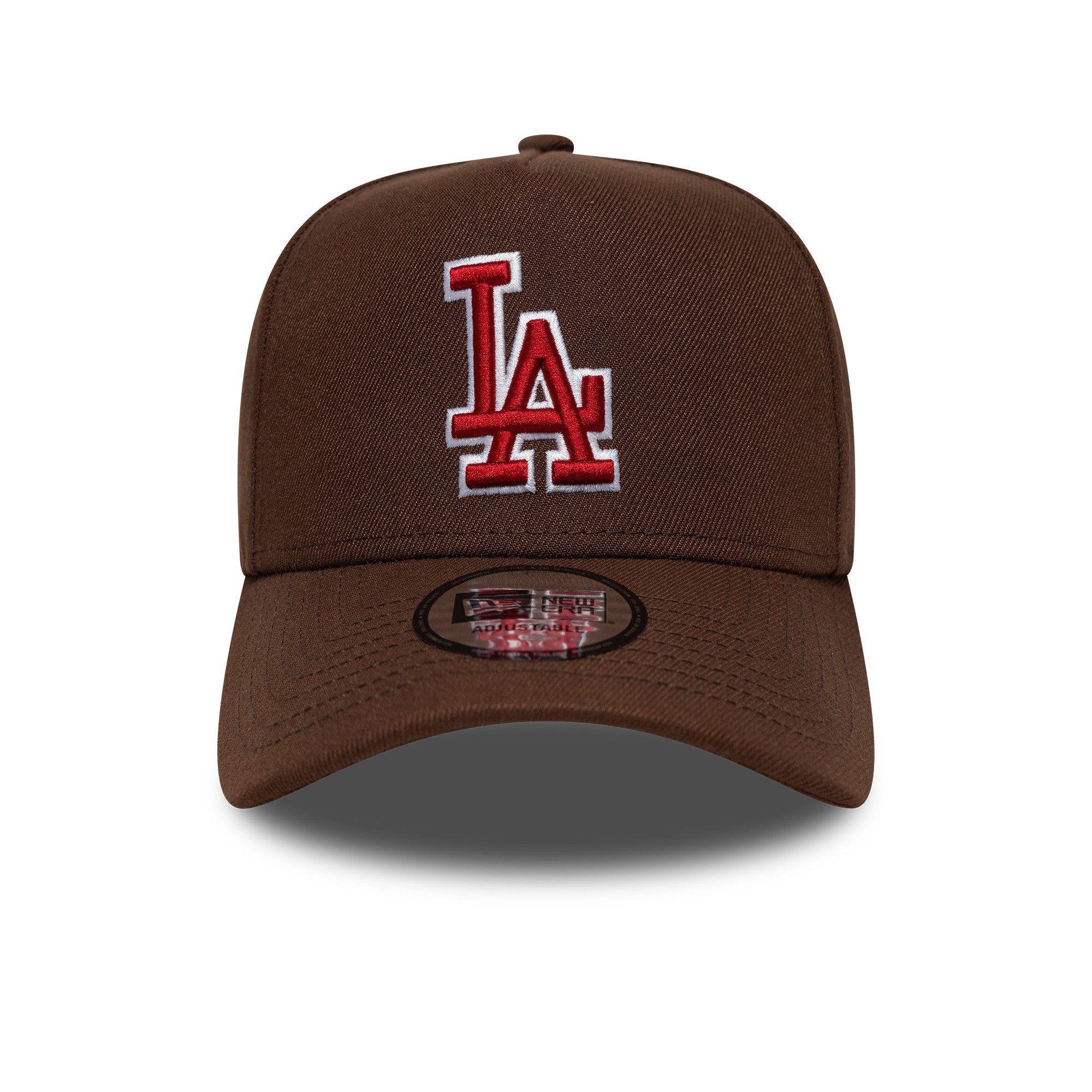 New Era - Los Angeles Dodgers - Outline Script - E-Frame Cap - Dark Brown - Headz Up 