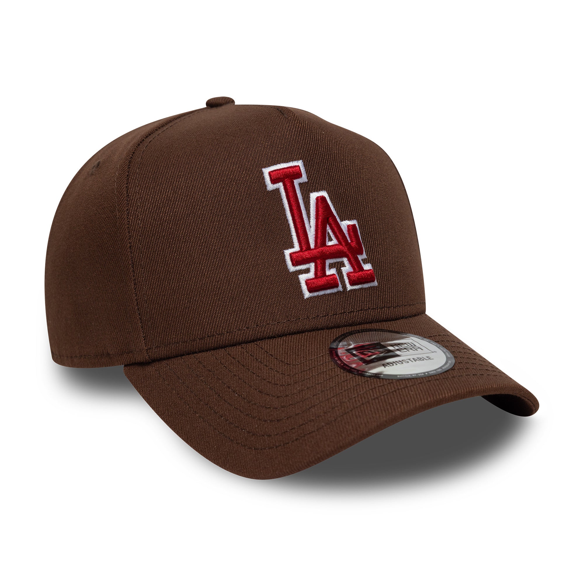 New Era - Los Angeles Dodgers - Outline Script - E-Frame Cap - Dark Brown - Headz Up 