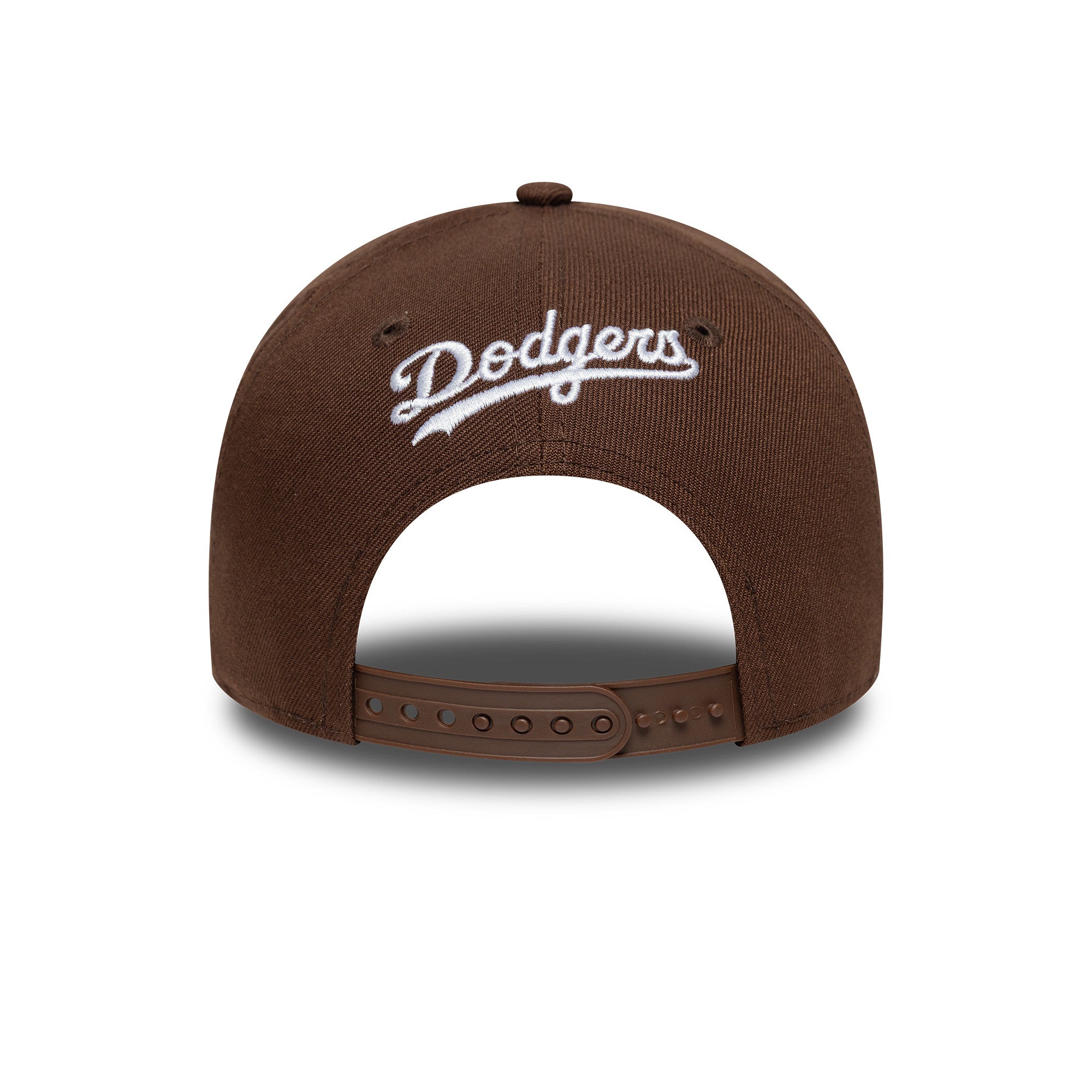 New Era - Los Angeles Dodgers - Outline Script - E-Frame Cap - Dark Brown - Headz Up 