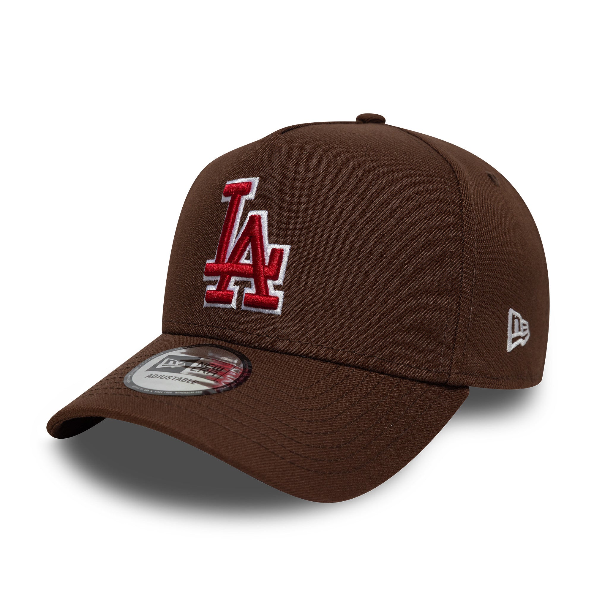 New Era - Los Angeles Dodgers - Outline Script - E-Frame Cap - Dark Brown - Headz Up 