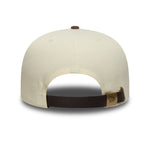 New Era - 9FIFTY A-frame Strapback - New York Yankees - SUEDE VISOR - Stone/Brown - Headz Up 