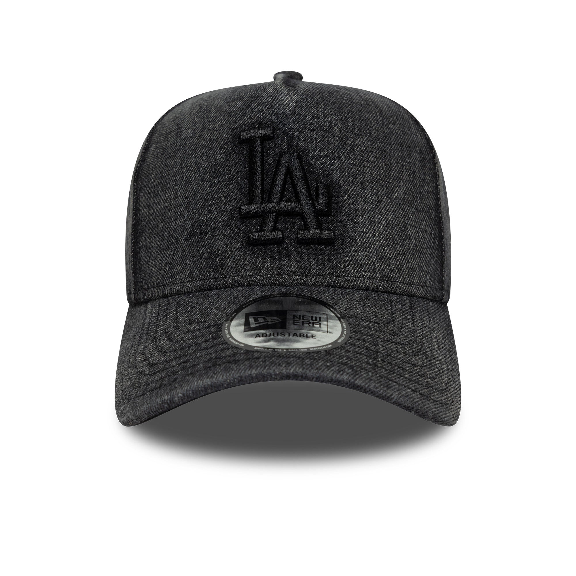New Era - Los Angeles Dodgers - DENIM - E-Frame Cap - Black - Headz Up 