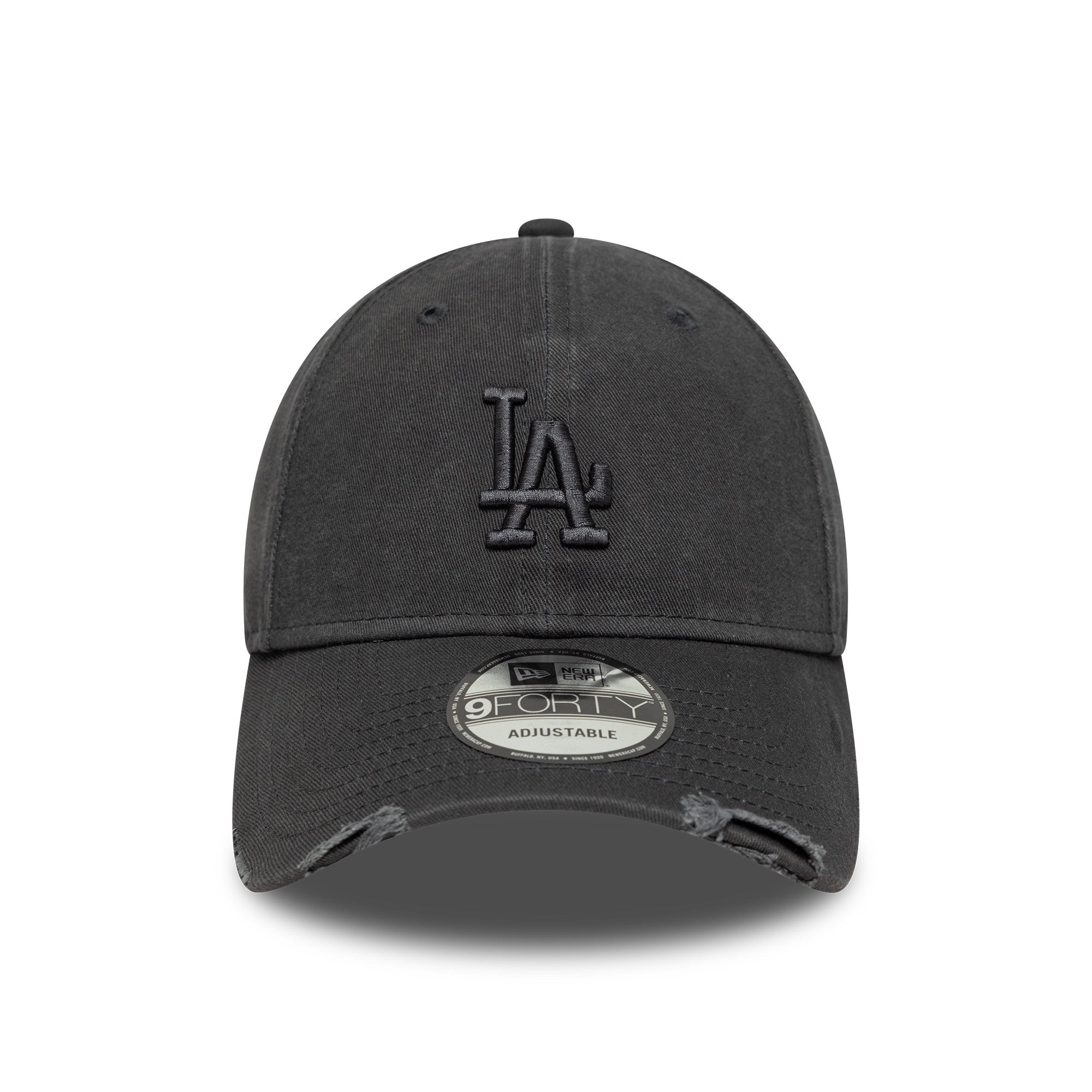 New Era - 9FORTY - WASHED DISTRESSED - Los Angeles Dodgers - Dark Grey - Headz Up 
