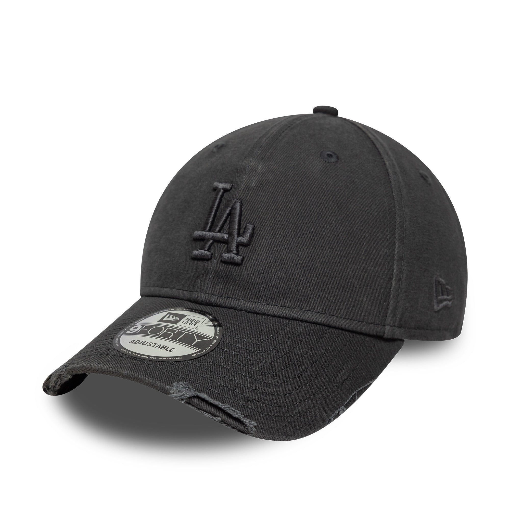 New Era - 9FORTY - WASHED DISTRESSED - Los Angeles Dodgers - Dark Grey - Headz Up 