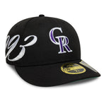 New Era - 59FIFTY Fitted Low Profile - Est Script - Colorado Rockies - Black - Headz Up 