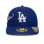 New Era - 59FIFTY Fitted Low Profile - Est Script - Los Angeles Dodgers - Blue - Headz Up 