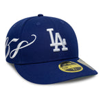 New Era - 59FIFTY Fitted Low Profile - Est Script - Los Angeles Dodgers - Blue - Headz Up 