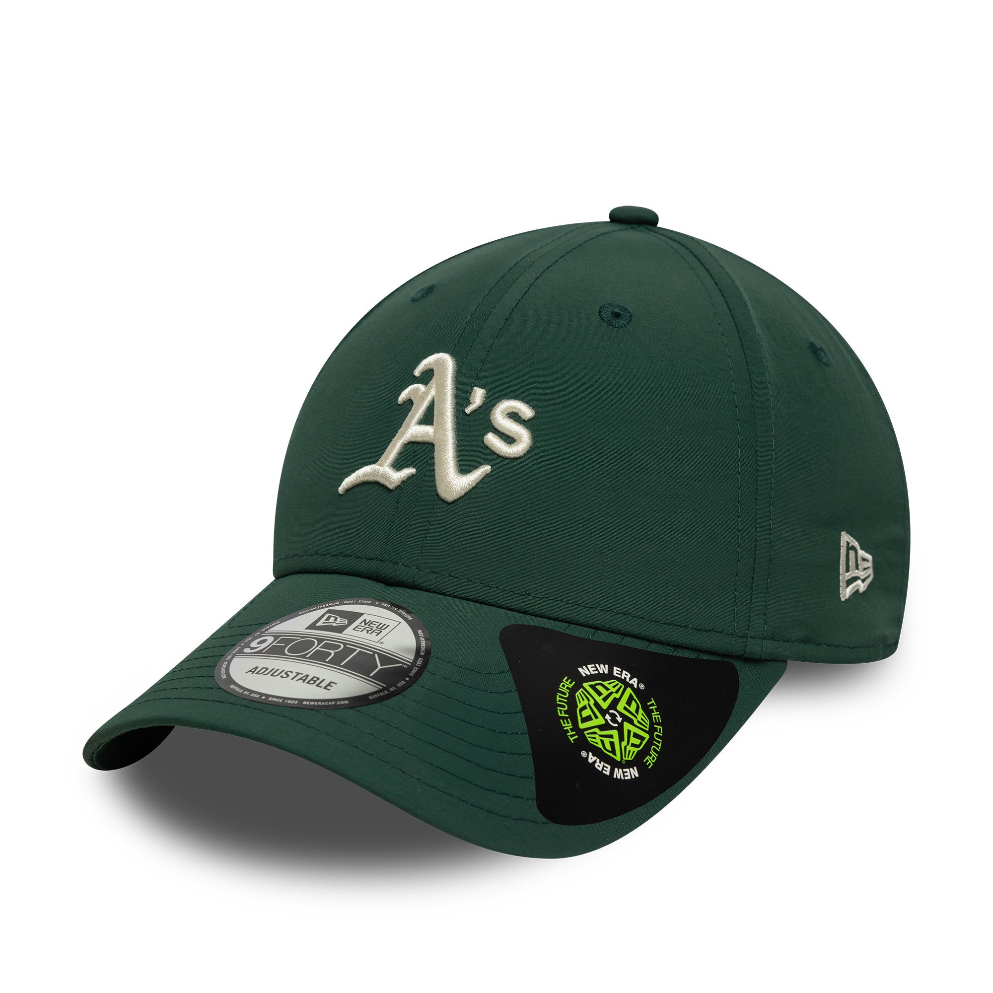 New Era - 9FORTY - Recycled Midi - Oakland Athletics - Dark Green - Headz Up 